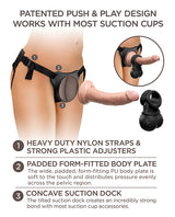 King Cock Elite Ultimate Vibrating Silicone Body Dock Kit w/Remote by King Cock Elite