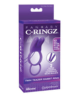 Fantasy C-Ringz Twin Teazer Rabbit Ring - Purple by Fantasy C-Ringz
