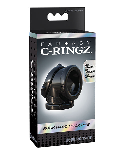 Fantasy C-Ringz Rock Hard Cock Pipe - Black by Fantasy C-Ringz