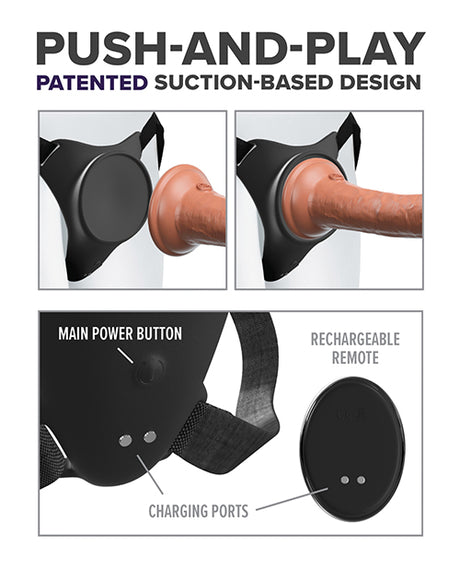Body Dock G-Spot Pro Vibrating Strap-On Harness