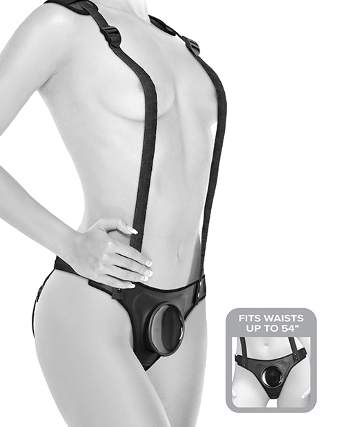 Body Dock Strap-On Suspenders with Suction Dock