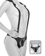 Body Dock Strap-On Suspenders with Suction Dock