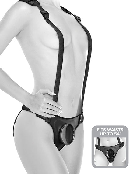 Body Dock Strap-On Suspenders with Suction Dock