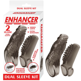 Nasstoys Enhancer Dual Sleeve Kit — Smoke, 2 Sleeves - NW3351-2
