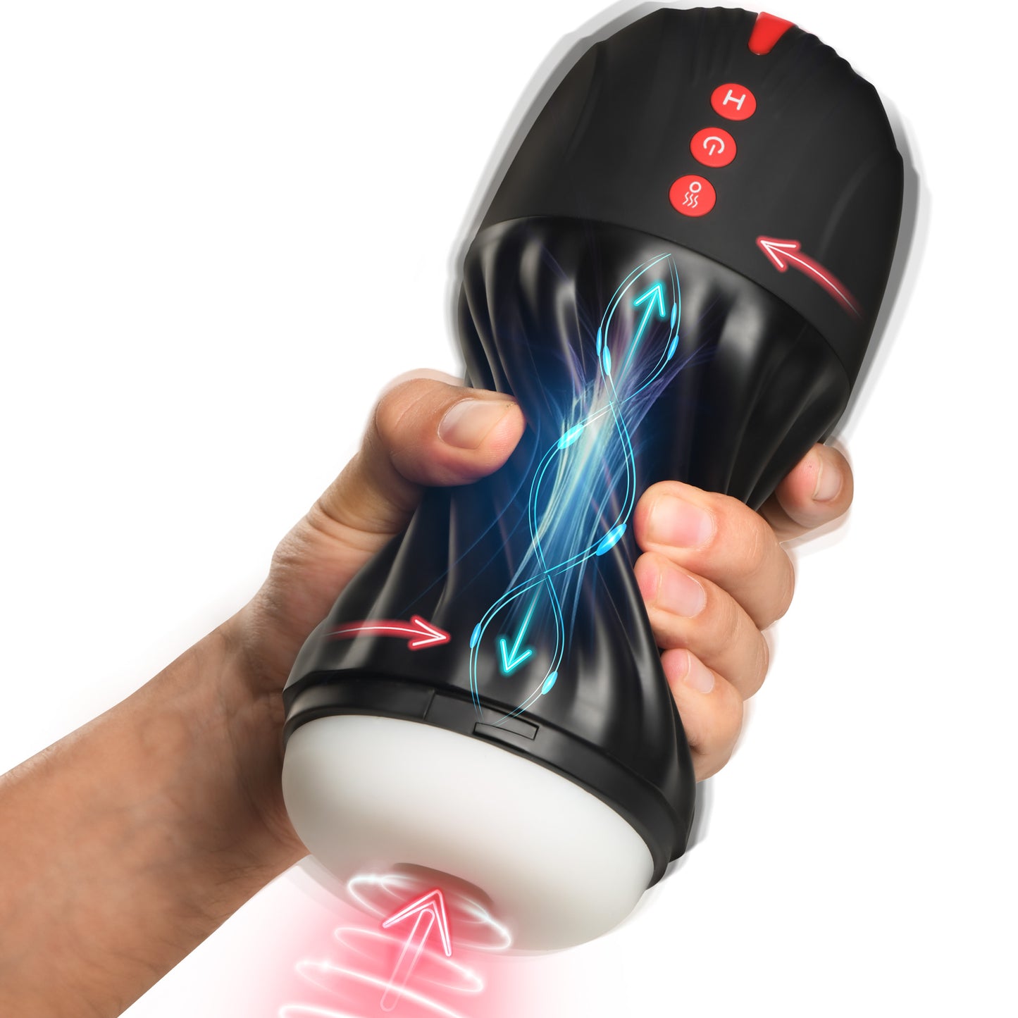 Sucking and Vibrating Masturbator by Jock