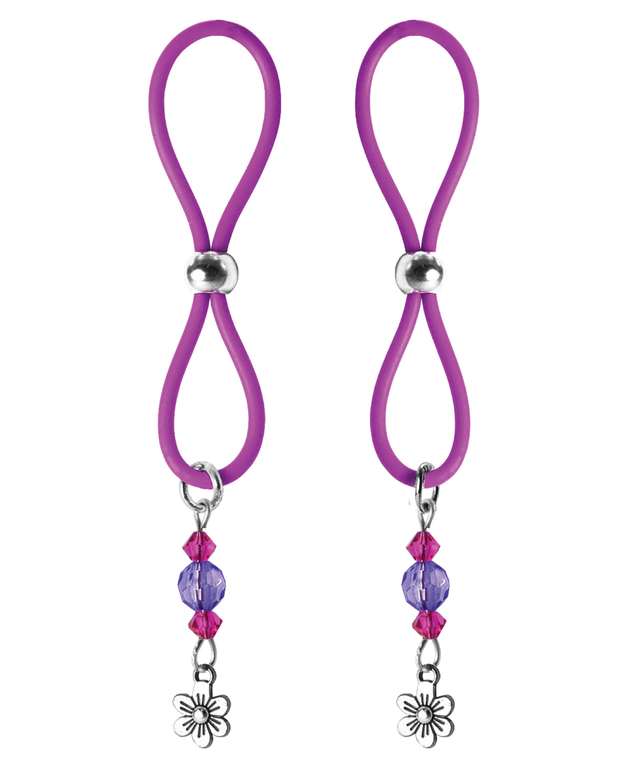 Bijoux de Nip Nipple Halos Flower Charm - Purple by Bijoux de Nip