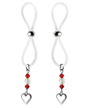 Bijoux de Nip Nipple Halos Heart Charm - Red/Clear by Bijoux de Nip