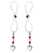 Bijoux de Nip Nipple Halos Heart Charm - Red/Clear by Bijoux de Nip