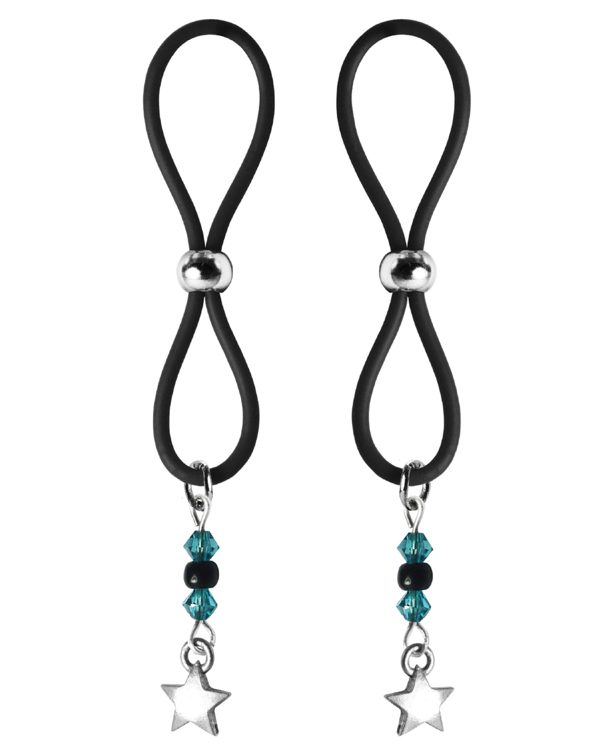Bijoux de Nip Nipple Halos Star Charm - Turquoise/Black by Bijoux de Nip