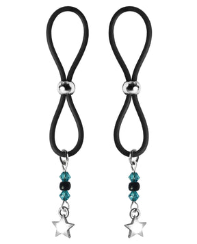 Bijoux de Nip Nipple Halos Star Charm - Turquoise/Black by Bijoux de Nip