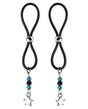 Bijoux de Nip Nipple Halos Star Charm - Turquoise/Black by Bijoux de Nip