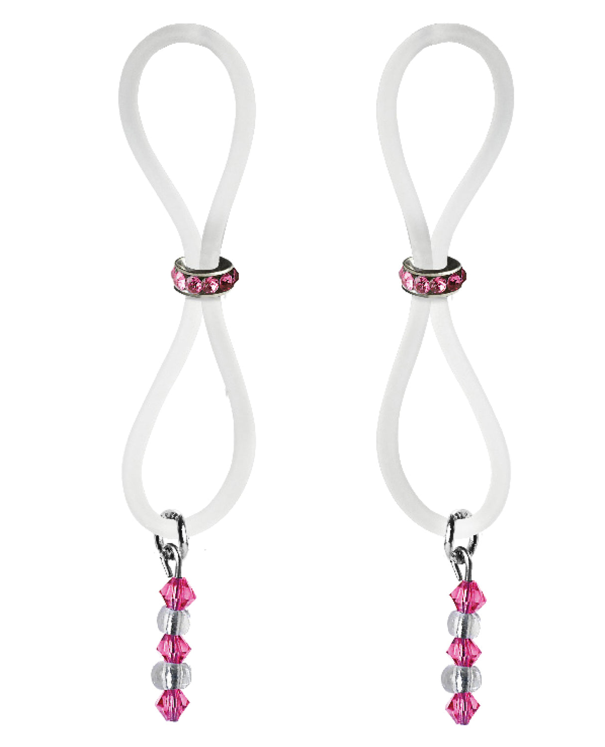 Bijoux de Nip Nipple Halos Pink Gem Slider - Pink/Clear by Bijoux de Nip