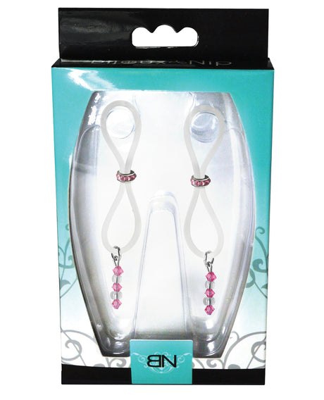 Bijoux de Nip Nipple Halos — Pink Gem Slider (Pink/Clear)