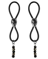 Bijoux de Nip Nipple Halos Black Skull Slider - Black/Silver by Bijoux de Nip
