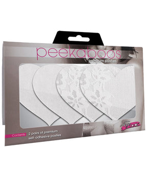 Luminous Hearts - White Pack of 2 by Peekaboos