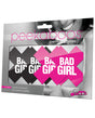 Peekaboos Bad Girl Pasties - 2 Pairs 1 Black/1 Pink by Peekaboos