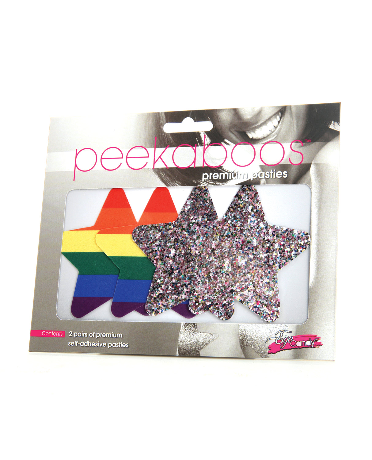 Peekaboos Pride Rainbow Glitter Stars - Pack of 2 by Peekaboos