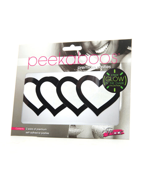 Peekaboo Glow in the Dark Hearts - Pack of 2 by Peekaboos