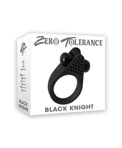 Zero Tolerance Black Knight Cock Ring by Evolved Novelties