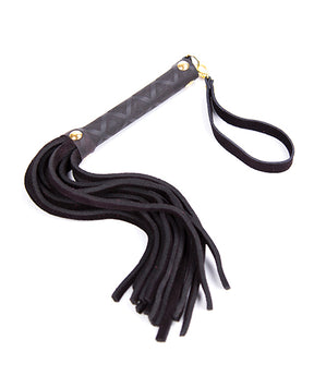 Plesur Mini Leather Flogger - Black by Plesur