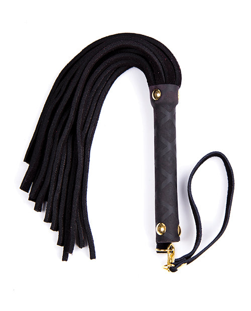 Plesur Mini Leather Flogger - Black by Plesur