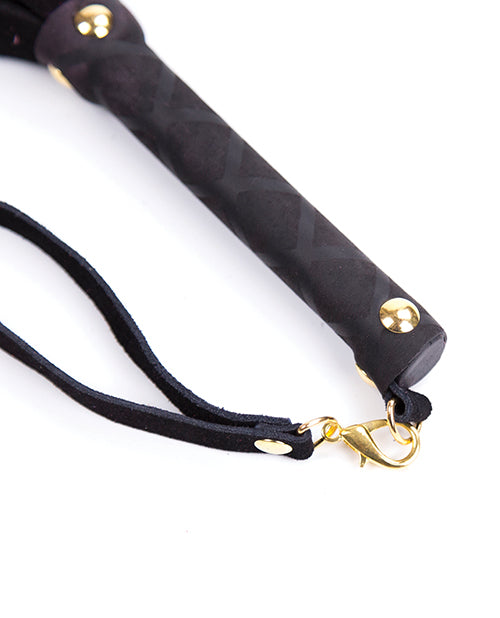 Plesur Mini Leather Flogger - Black by Plesur