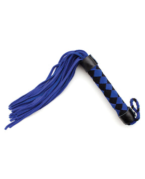 Plesur 15" Leather Flogger - Blue by Plesur