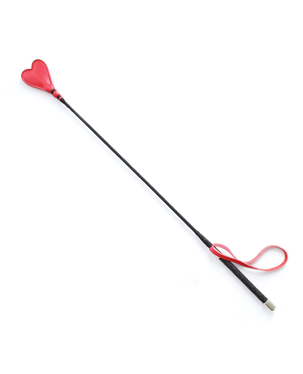 Plesur 26" Heart PVC Crop - Black/Red by Plesur