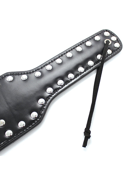 Plesur Cut-Out Heart w/Studs Paddle - Black by Plesur