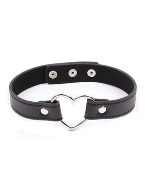 Plesur PVC Heart Connector Choker - Black by Plesur