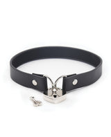 Plesur PVC Collar w/Heart Lock - Black by Plesur