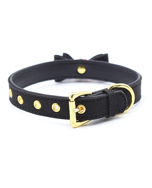 Plesur Cat Bell Bow Tie Collar - Black by Plesur