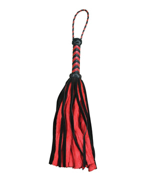 Plesur 17" Suede & Fluffy Faux Fur Tails - Black/Red by Plesur