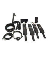 Plesur Everything Bondage 12 Piece Kit - Black by Plesur