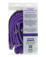 Plesur Everything Bondage 12 Piece Kit - Purple by Plesur