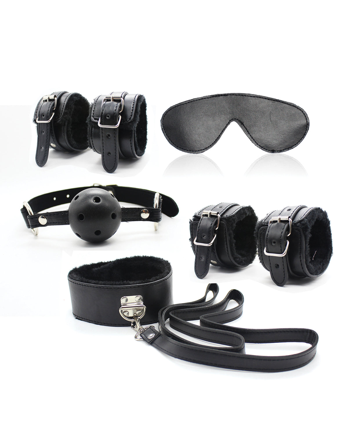 Plesur Everything Bondage 12 Piece Kit - Black by Plesur