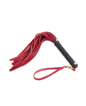 Plesur Mini Leather Flogger - Red by Plesur