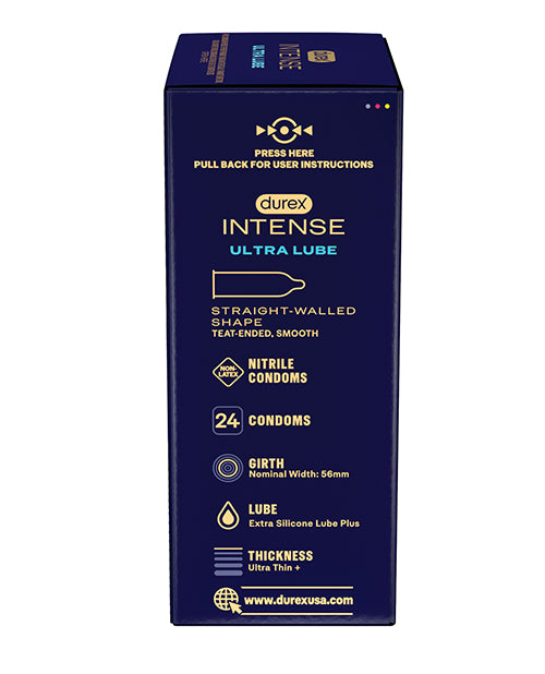 Durex Intense Ultra Lube Nitrile Condoms — Box of 24