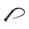 XR Brands Viper Tail Silicone Bondage Whip - Black - MS-AH512BLACK