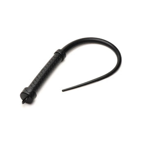 XR Brands Viper Tail Silicone Bondage Whip - Black - MS-AH512BLACK