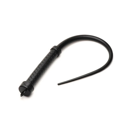 XR Brands Viper Tail Silicone Bondage Whip - Black - MS-AH512BLACK