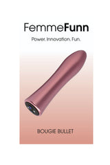 Femme Funn Bougie Bullet Vibrator — Rose Gold, 20 Modes - FF-1019-08