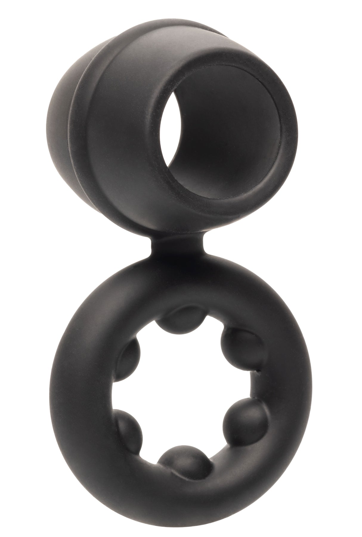 CalExotics Alpha Dual Liquid Silicone Magnum Ring — Black - SE1492502