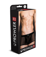Prowler RED Fishnet Ass-less Trunk - Black SM by Prowler