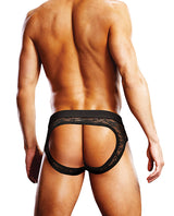 Prowler Lace Open Back Brief - Black SM by Prowler