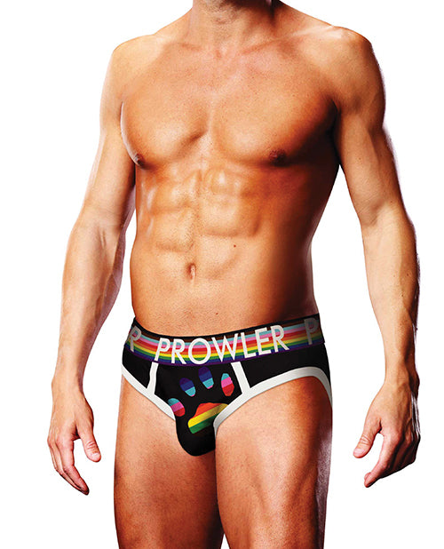 Prowler Oversized Paw Brief - Black/Multi LG by Prowler