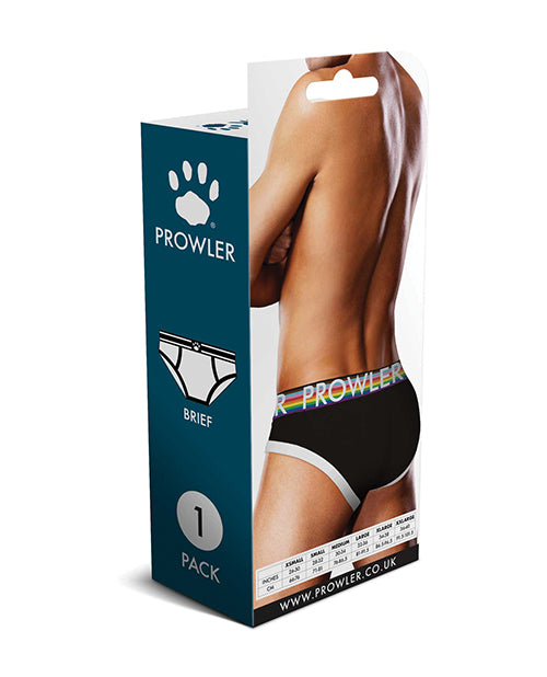 Prowler Oversized Paw Brief - Black/Multi LG by Prowler