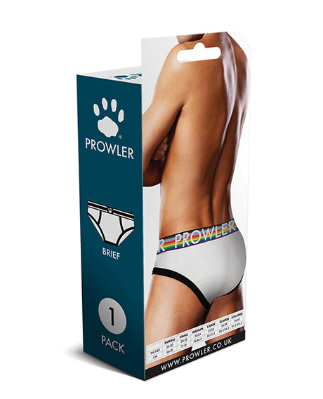 Prowler Oversized Paw Brief - White/Multi SM by Prowler