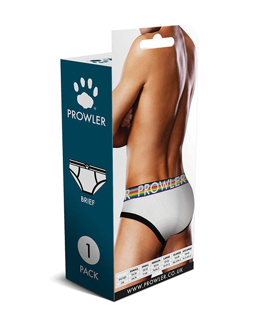 Prowler Oversized Paw Brief - White/Multi XL by Prowler