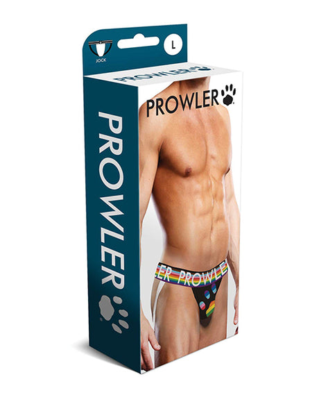 Prowler Oversized Paw Jock Strap - Black/Multi LG by Prowler